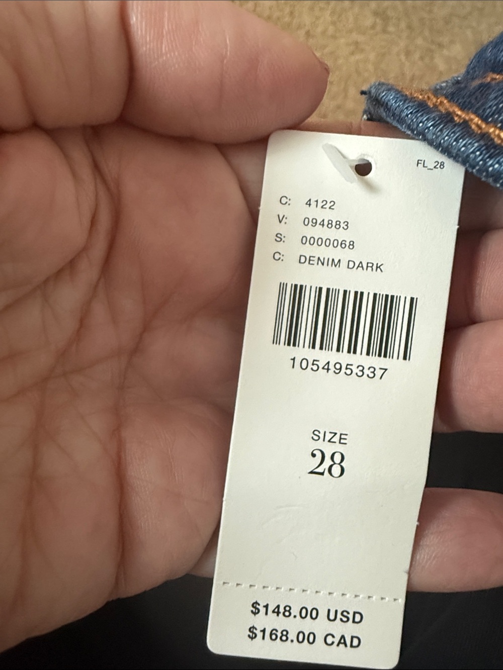 Pilcro Anthropologie Wide-Leg High-Rise Dark Blue Jeans Size 28 Fall Fashion - Picture 13 of 14